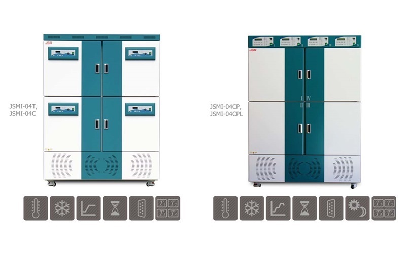 ตู้ควบคุมอุณหภูมิ Incubator | JSR รุ่น Multi-Room 4 Chamber